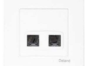 سوکت تلفن دوقلوی دلند مدل آسا