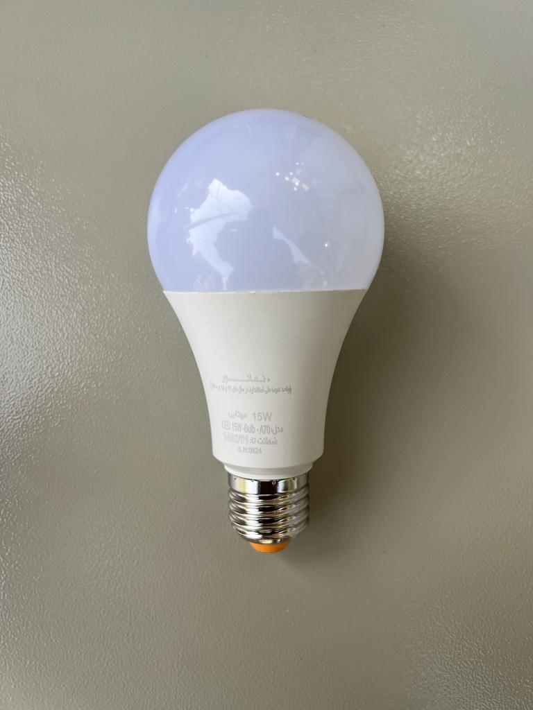 لامپ حبابی 15وات نما نور لامپ حبابی 15وات نما نور