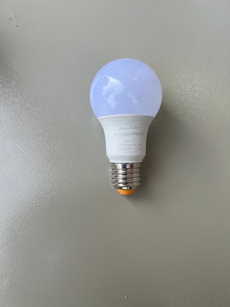 لامپ حبابی 9 وات نمانور لامپ حبابی 9 وات نمانور