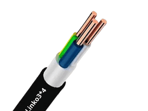 کابل مفتول(NYY)سایز4*3 لینکو البرز الکترونیک نور