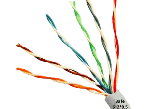 کابل مخابراتی هوایی ساده 0.5*2*6 (CU) بافه سیم گلستان