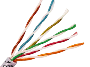 کابل مخابراتی هوایی فویلدار 0.6*2*6 (CU) بافه سیم گلستان