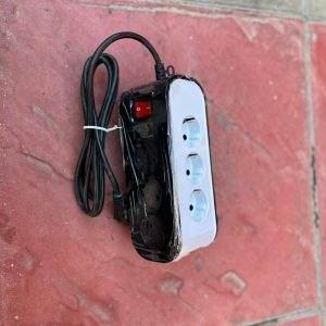 پریز 9 خانه ارت دار و بدون ارت با کلید مدل شهاب